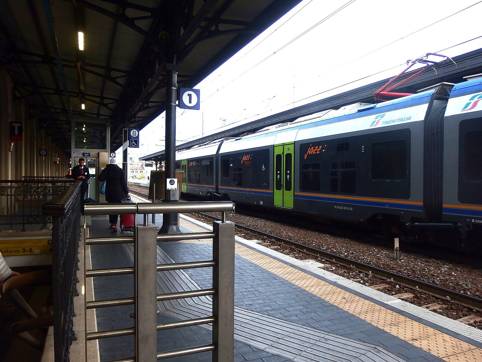 A platform at Pistoia railway station